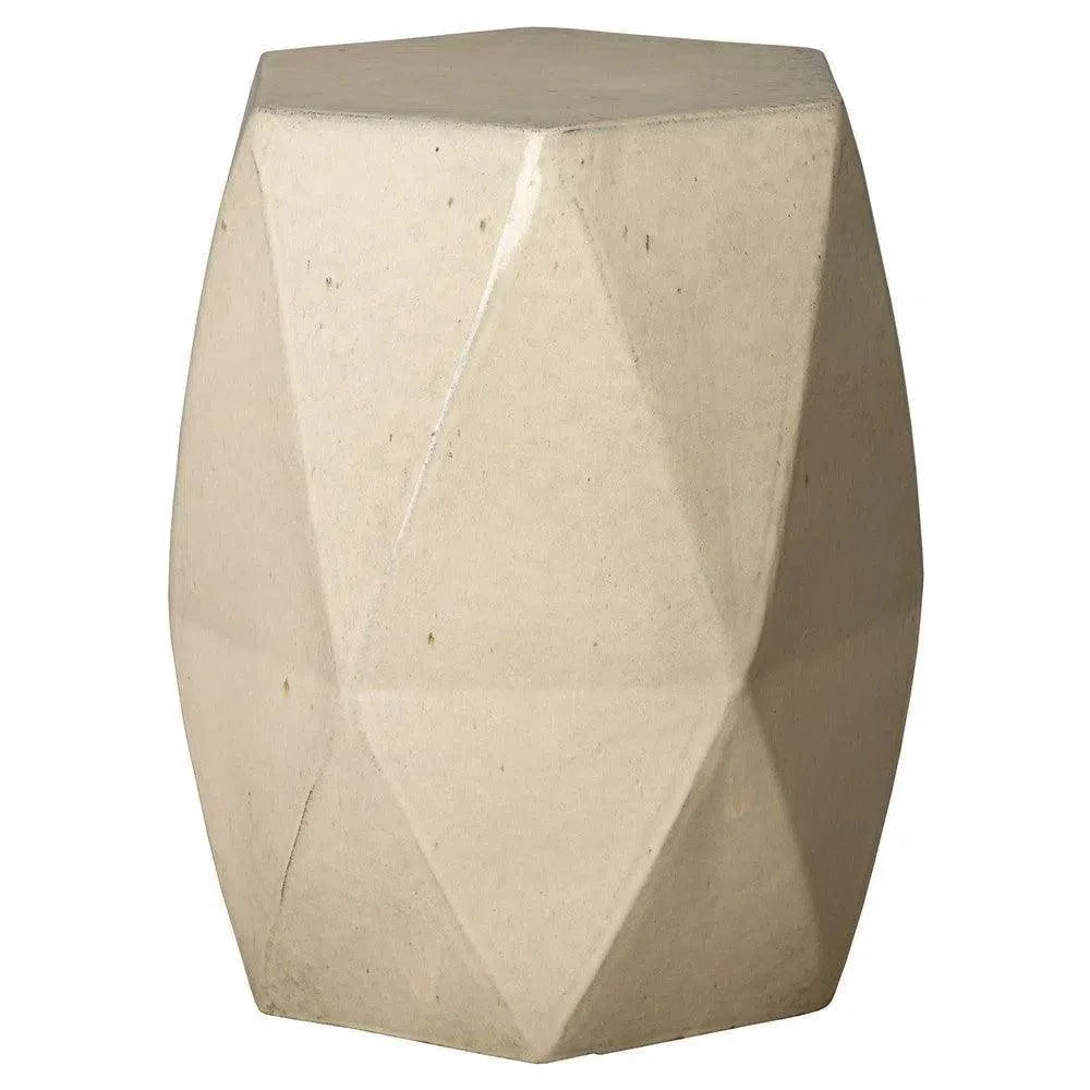 18 in. Brilliant Matrix Ceramic Garden Stool - LOOMLAN - Emissary - Garden Stools