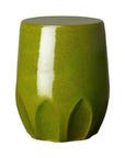 18 in. Calyx Ceramic Outdoor Garden Stool - LOOMLAN - Emissary - Garden Stools