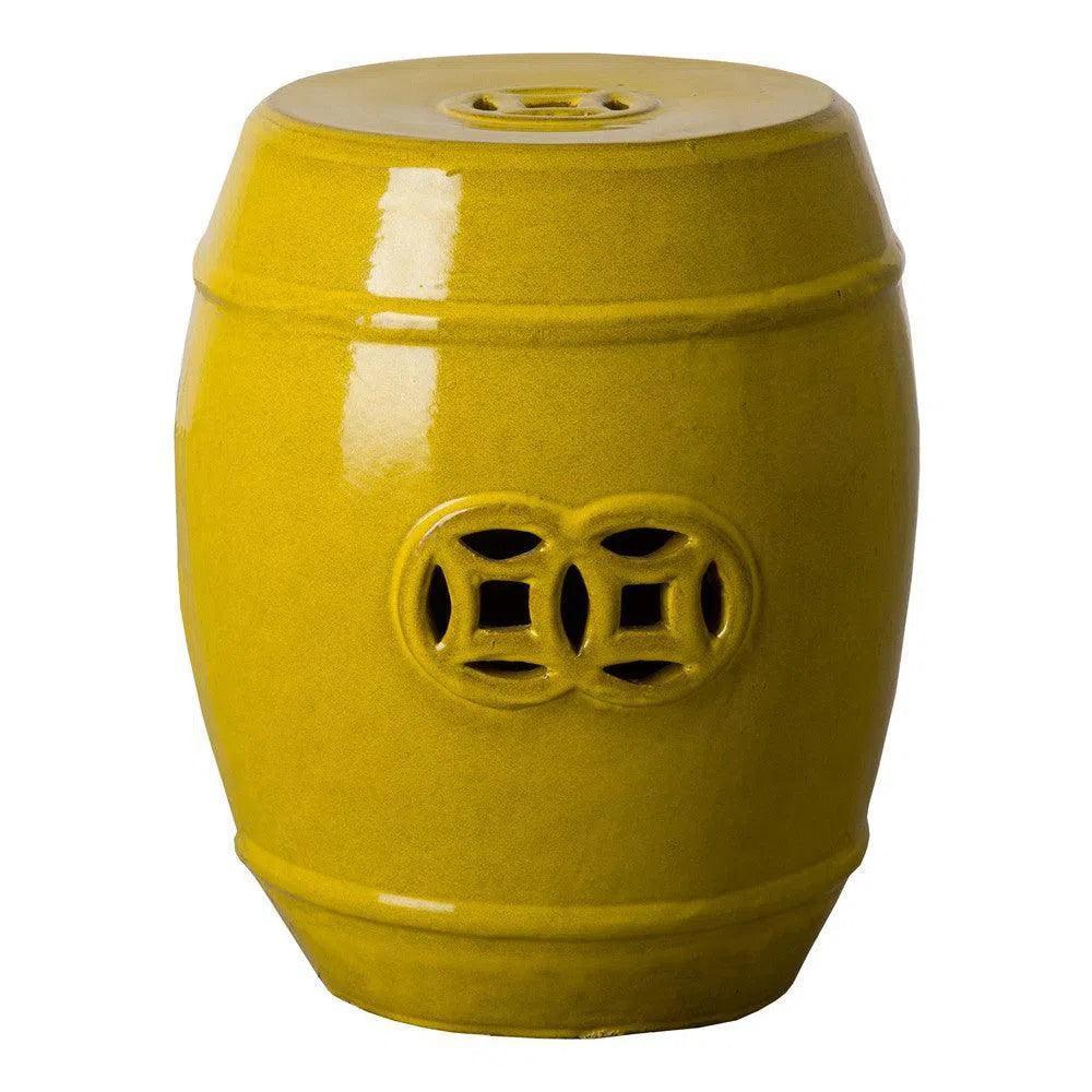 18 in. Fortune Outdoor Decorative Garden Stool - LOOMLAN - Emissary - Garden Stools