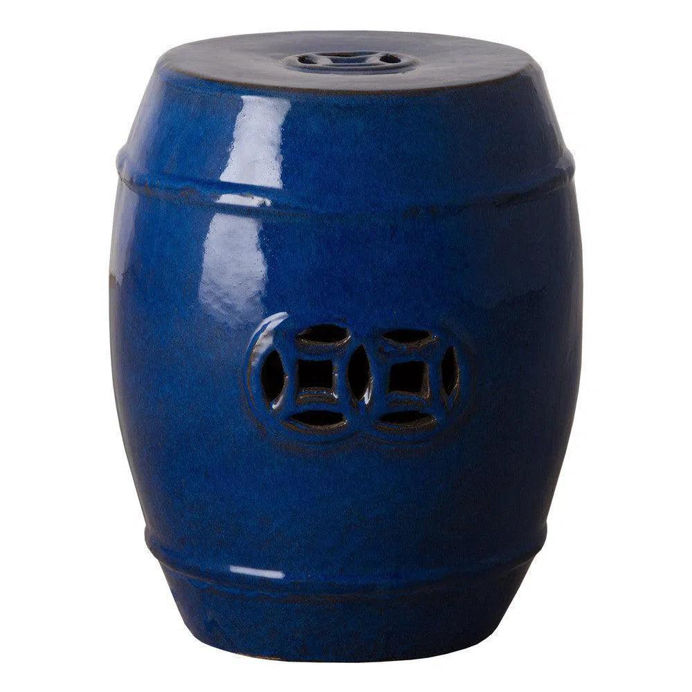 18 in. Fortune Outdoor Decorative Garden Stool - LOOMLAN - Emissary - Garden Stools