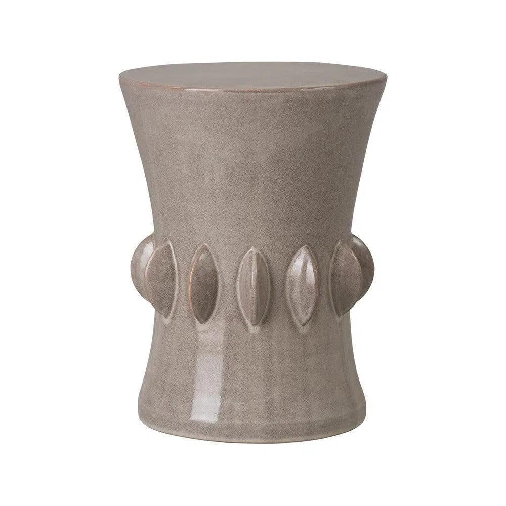 18 in. Jewel Ceramic Outdoor Garden Stool - LOOMLAN - Emissary - Garden Stools