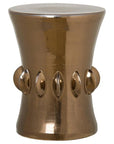 18 in. Jewel Ceramic Outdoor Garden Stool - LOOMLAN - Emissary - Garden Stools