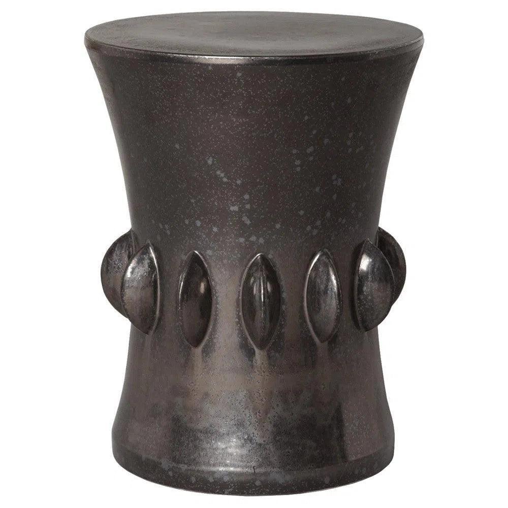 18 in. Jewel Ceramic Outdoor Garden Stool - LOOMLAN - Emissary - Garden Stools