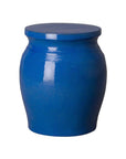 18 in. Koji Ceramic Outdoor Garden Stool Side Table - LOOMLAN - Emissary - Garden Stools