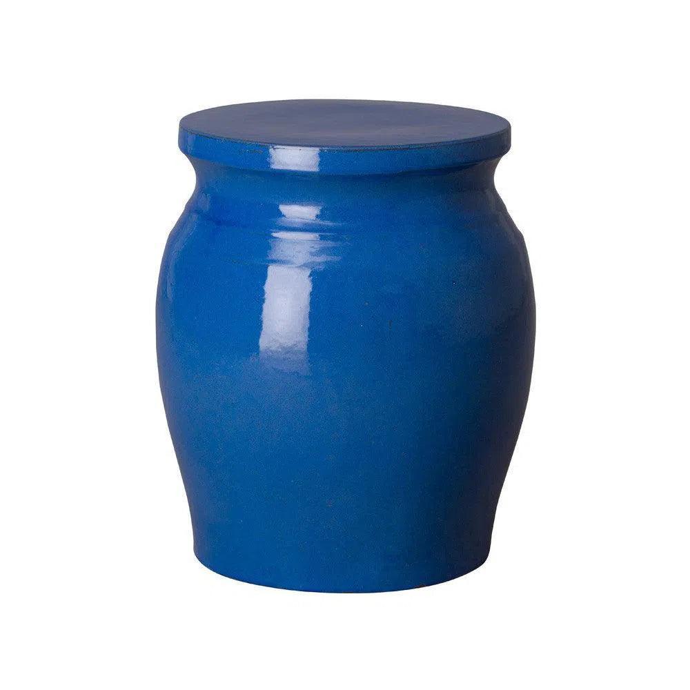 18 in. Koji Ceramic Outdoor Garden Stool Side Table - LOOMLAN - Emissary - Garden Stools