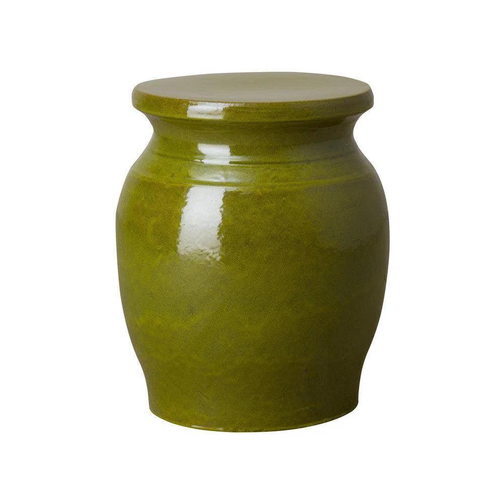 18 in. Koji Ceramic Outdoor Garden Stool Side Table - LOOMLAN - Emissary - Garden Stools