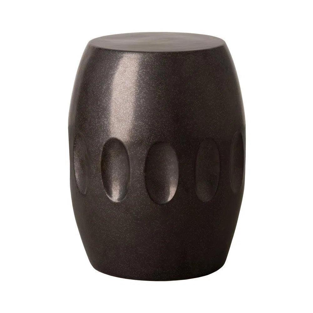 18 in. Orion Ceramic Outdoor Garden Stool - LOOMLAN - Emissary - Garden Stools