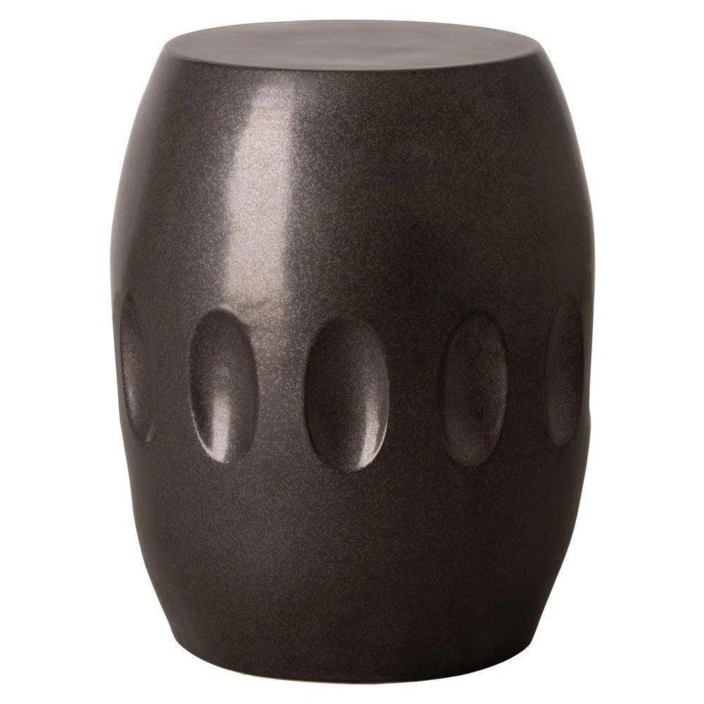 18 in. Orion Ceramic Outdoor Garden Stool - LOOMLAN - Emissary - Garden Stools