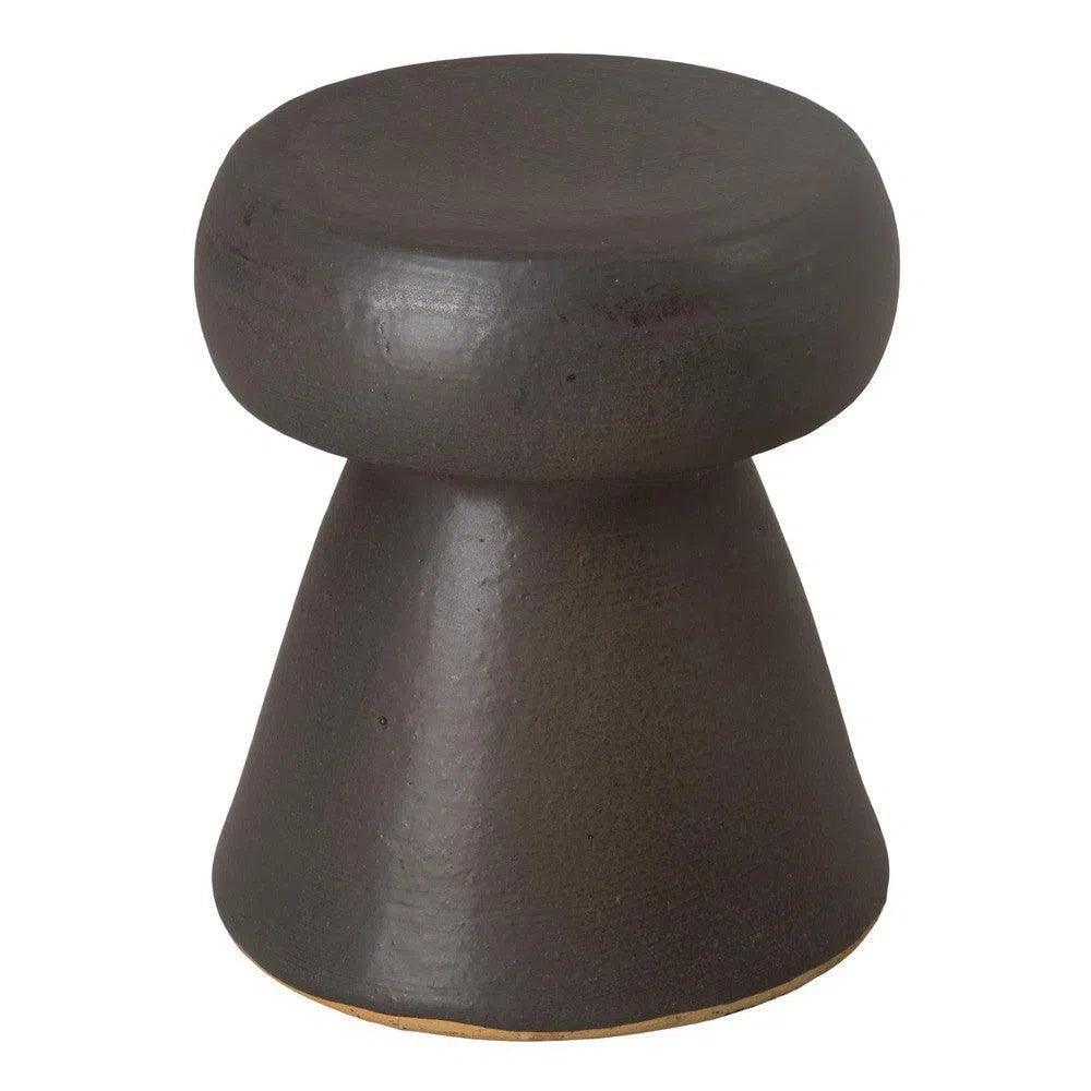18 in. Portobello Ceramic Outdoor Garden Stool Outdoor - LOOMLAN - Emissary - Garden Stools