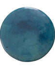 18 in. Round Reef Teal Ceramic Outdoor Garden Stool - LOOMLAN - Emissary - Garden Stools
