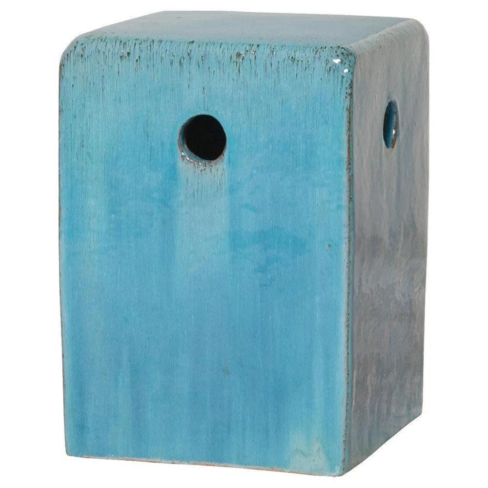 Emissary 18 in. Square Outdoor Decorative Garden Stool