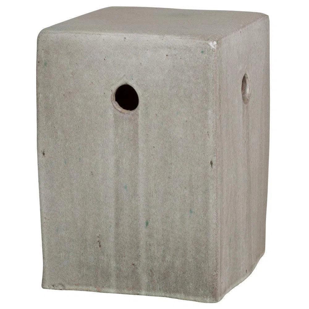 Emissary 18 in. Square Outdoor Decorative Garden Stool