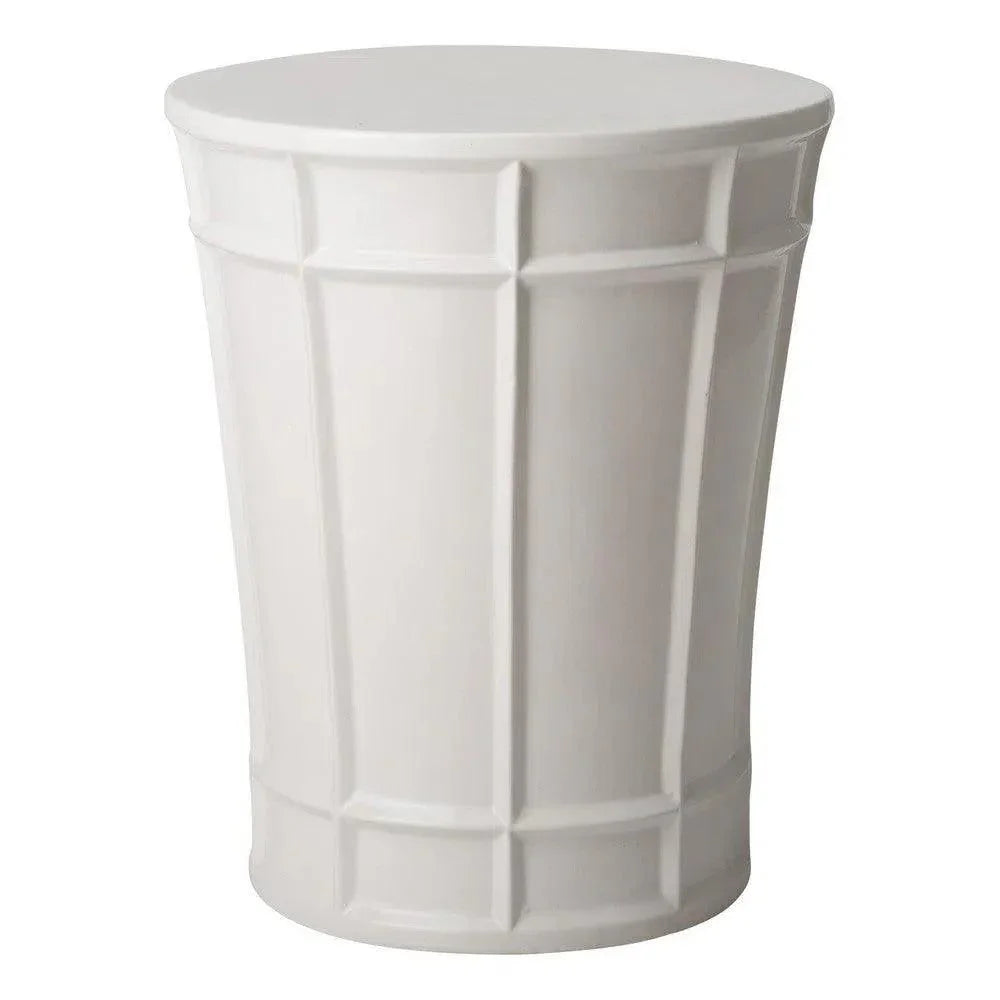 Emissary Varro 18"H Ceramic Garden Stool