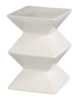 Emissary Zigzag 18"H Outdoor Decorative Garden Stool