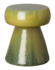 18 in. Portobello Ceramic Outdoor Garden Stool Outdoor-Garden Stools-Emissary-Tea Green-LOOMLAN