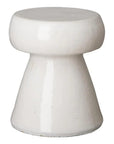 18 in. Portobello Ceramic Outdoor Garden Stool Outdoor-Garden Stools-Emissary-White-LOOMLAN