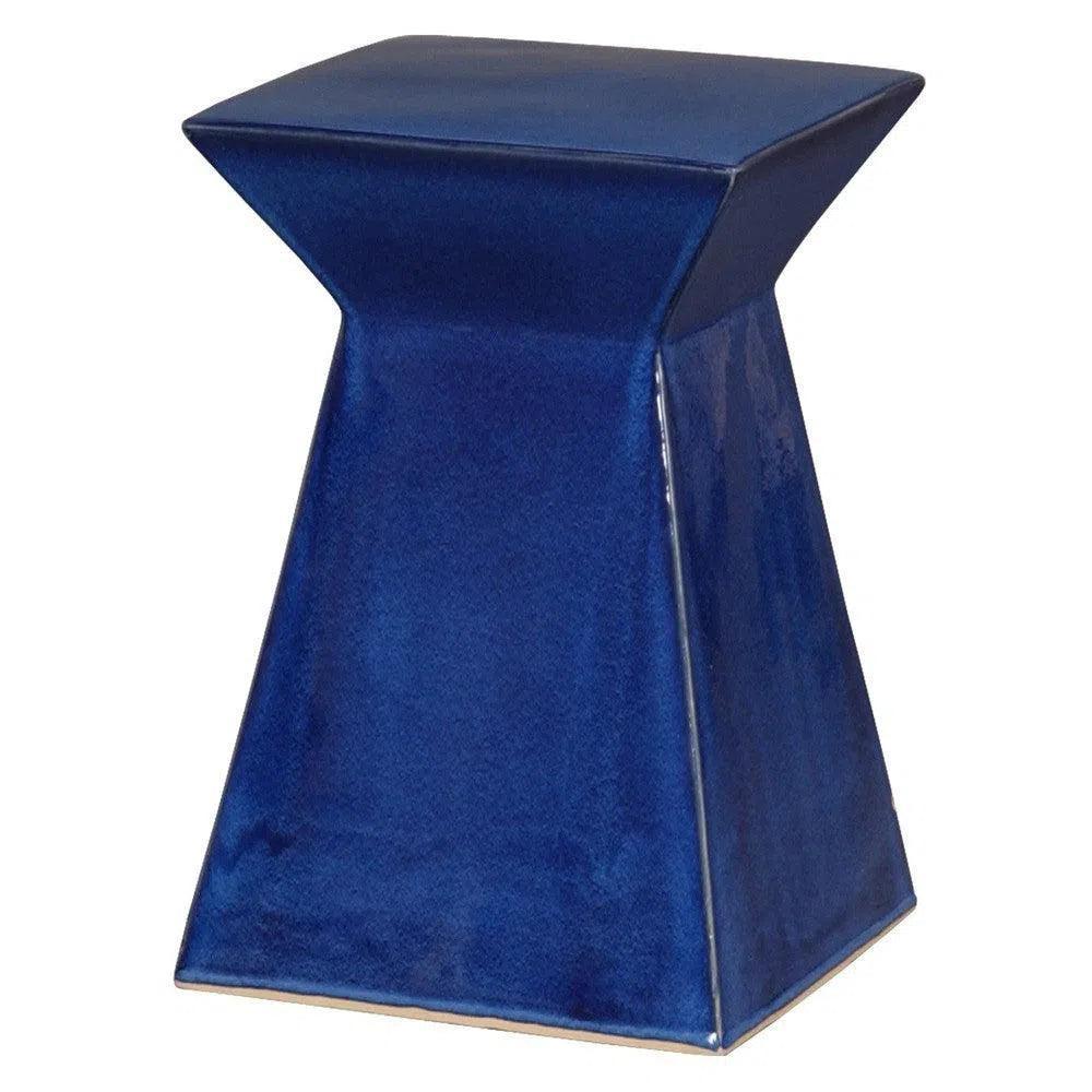 Emissary Upright 18"H Ceramic Outdoor Garden Stool