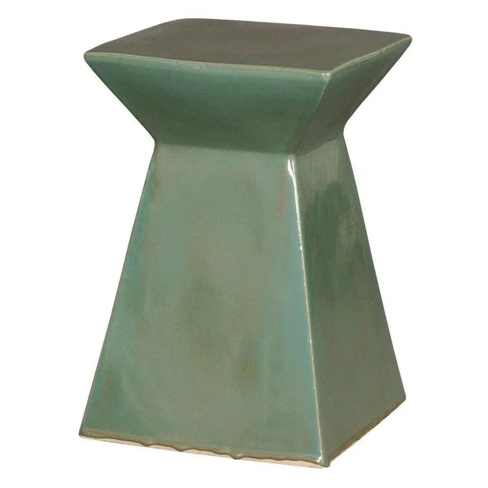 Emissary Upright 18"H Ceramic Outdoor Garden Stool