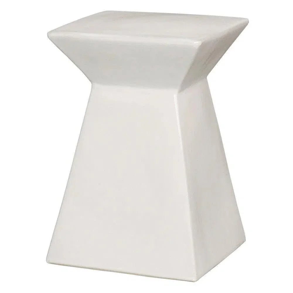 Emissary Upright 18"H Ceramic Outdoor Garden Stool