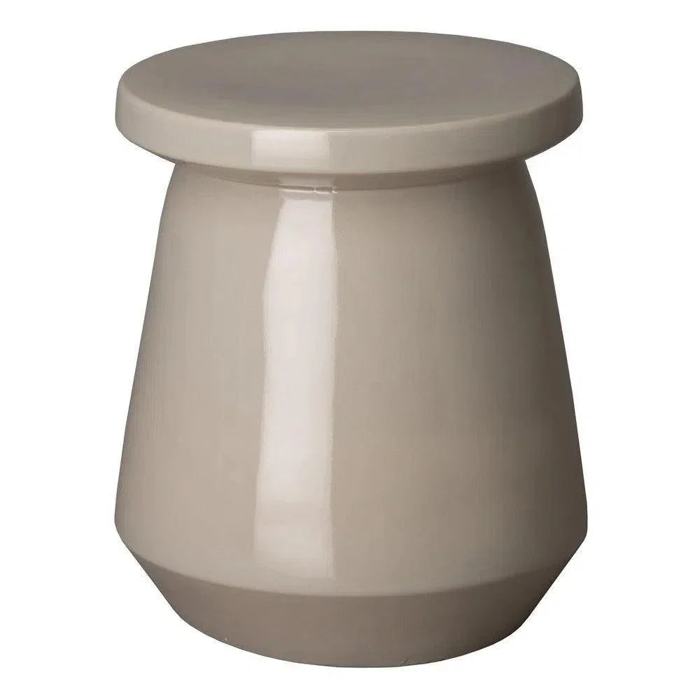 Emissary 18 in. Vic Ceramic Outdoor Garden Stool