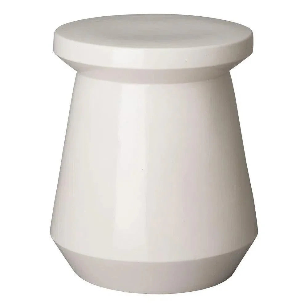 Emissary 18 in. Vic Ceramic Outdoor Garden Stool