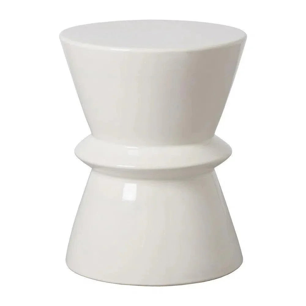Emissary 18 in. Zip Ceramic Outdoor Garden Stool