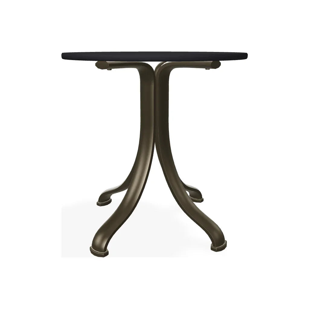 18" Round Marine Grade Polymer Top End Table - LOOMLAN - Telescope - Outdoor Side Tables