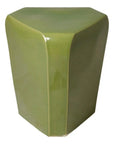 Emissary 18.5 in. Triangle Ceramic Outdoor Garden Stool