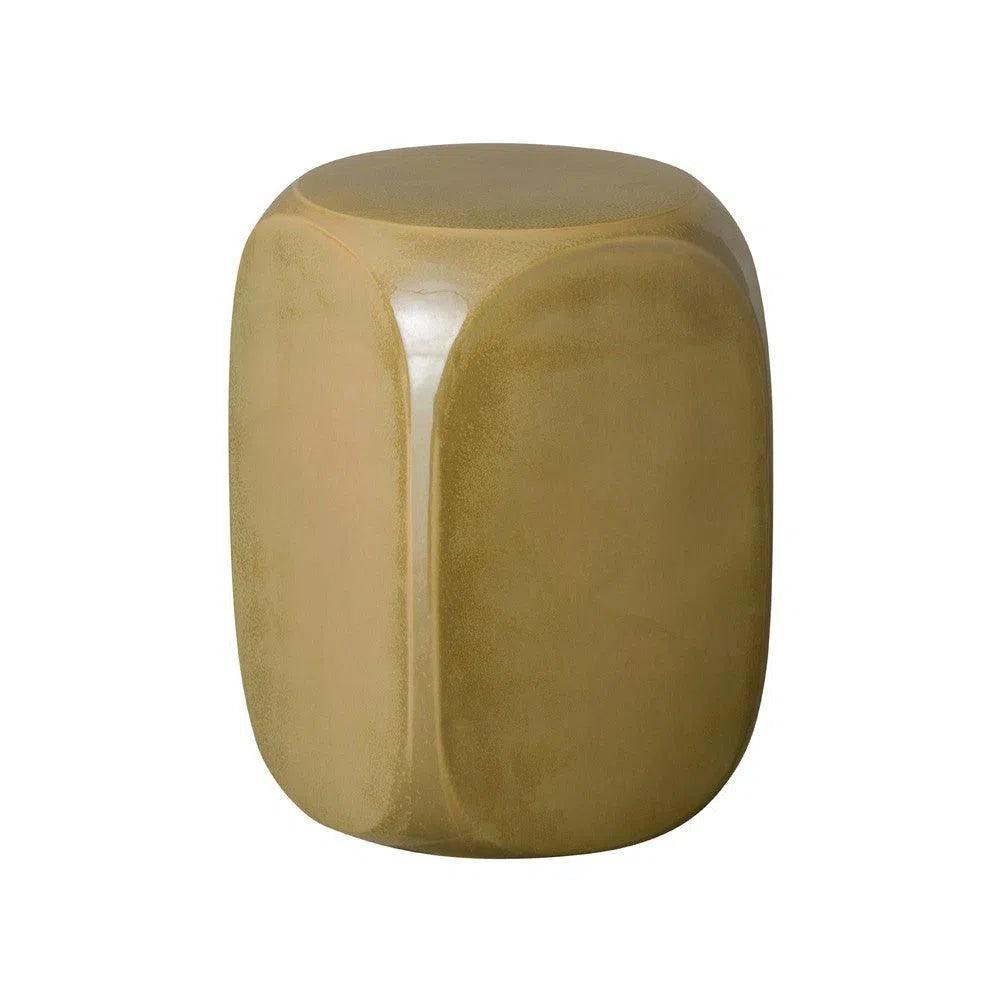 Emissary 19 in. Dice Ceramic Outdoor Garden Stool