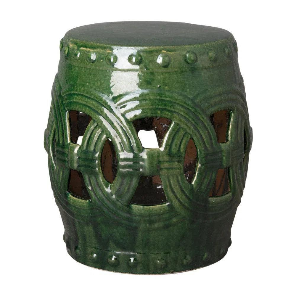 Emissary 19 in. Eternity Ceramic Outdoor Garden Stool