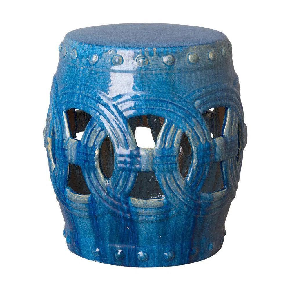 Emissary 19 in. Eternity Ceramic Outdoor Garden Stool