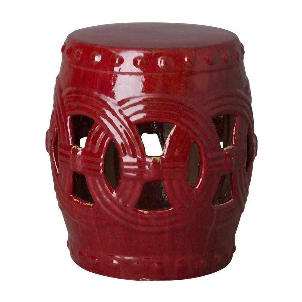 Emissary 19 in. Eternity Ceramic Outdoor Garden Stool