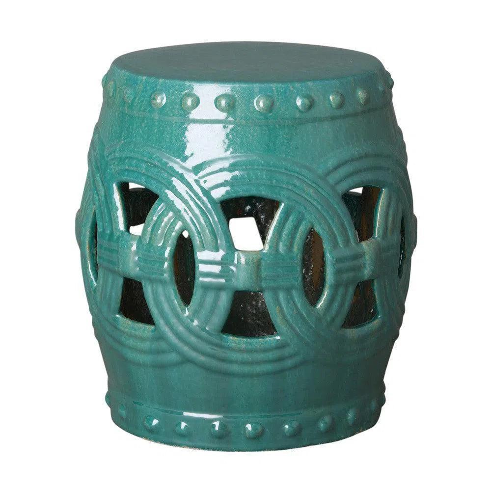 Emissary 19 in. Eternity Ceramic Outdoor Garden Stool