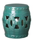 Emissary 19 in. Eternity Ceramic Outdoor Garden Stool