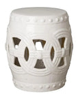 Emissary 19 in. Eternity Ceramic Outdoor Garden Stool