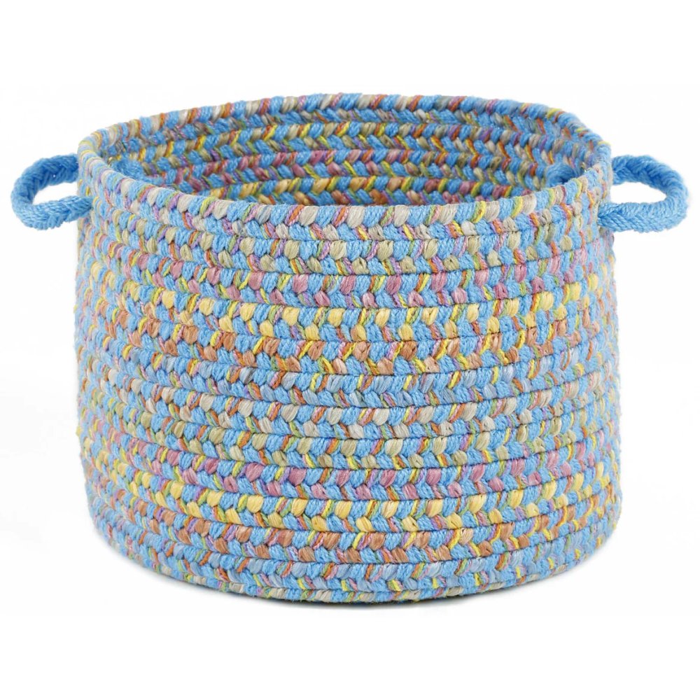 Rhody Rug Playtime Braided Handmade Indoor-Outdoor Basket