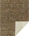Parallel Bands Brown Washable Indoor-Outdoor Rug