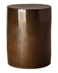 Emissary 20 in. Cylinder Ceramic Outdoor Garden Stool