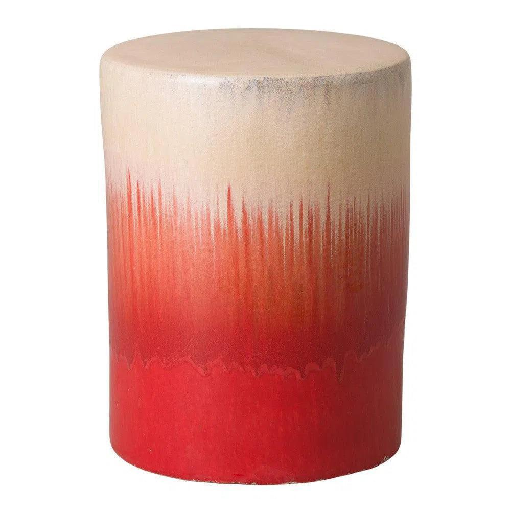 Emissary 20 in. Cylinder Ceramic Outdoor Garden Stool