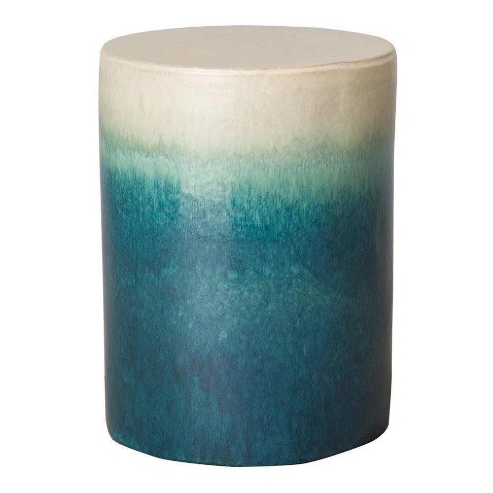 Emissary 20 in. Cylinder Ceramic Outdoor Garden Stool