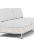 Elements Armless Outdoor Settee with Loom Back
