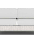 Elements Armless Outdoor Settee with Loom Back