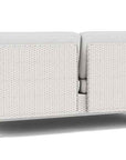 Elements Armless Outdoor Settee with Loom Back