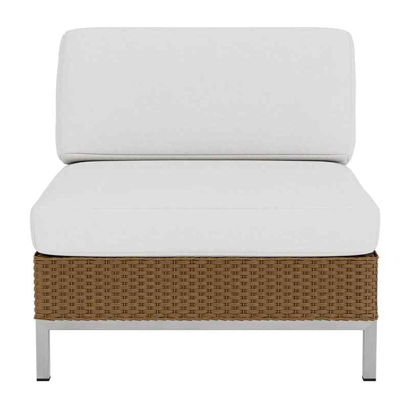 Elements Armless Outdoor Lounge Chair with Loom Back-Outdoor Lounge Chairs-Lloyd Flanders-LOOMLAN