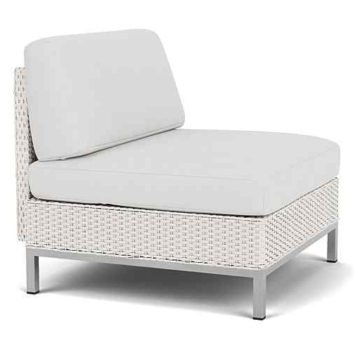 Elements Armless Outdoor Lounge Chair with Loom Back-Outdoor Lounge Chairs-Lloyd Flanders-LOOMLAN