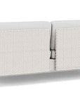 Elements Wicker Outdoor Settee with Loom Arms and Back
