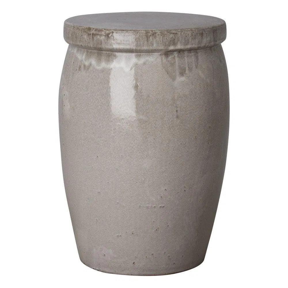 Emissary 21 in. Drum Too Ceramic Outdoor Garden Stool