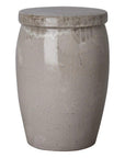 Emissary 21 in. Drum Too Ceramic Outdoor Garden Stool