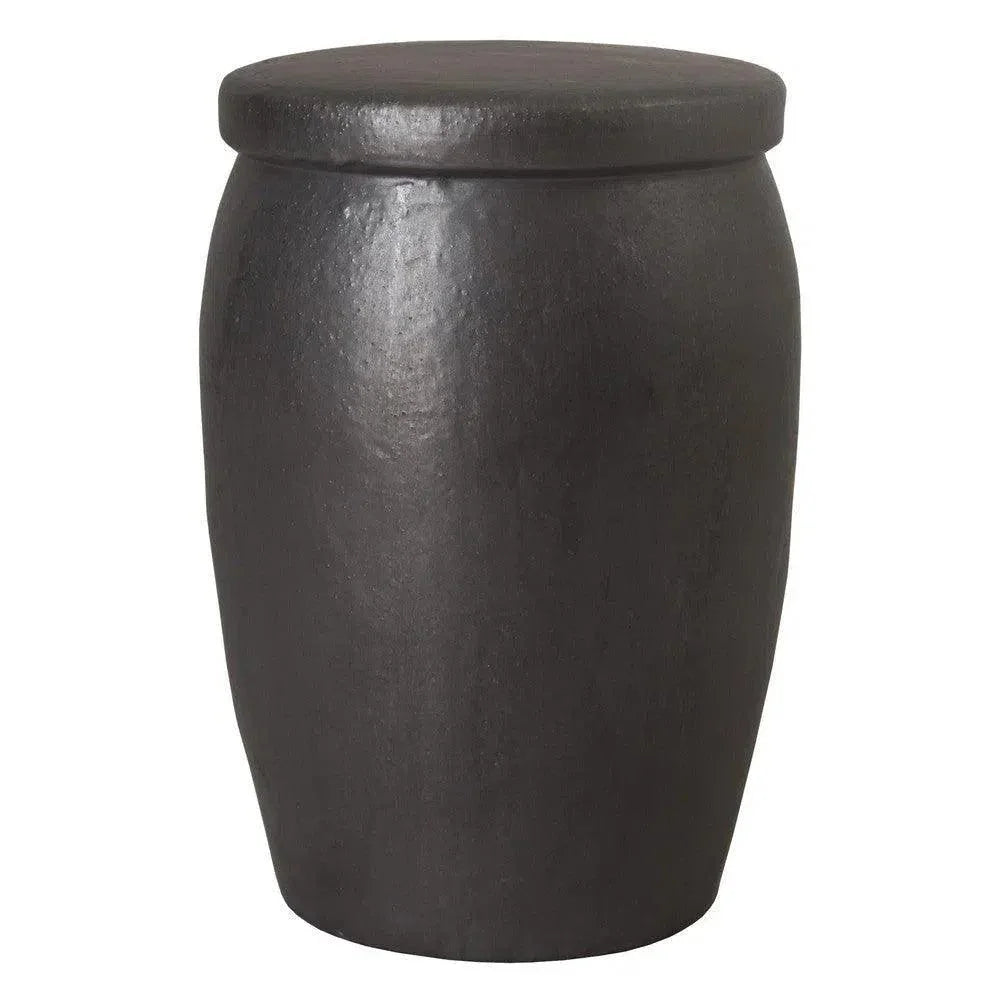 Emissary 21 in. Drum Too Ceramic Outdoor Garden Stool