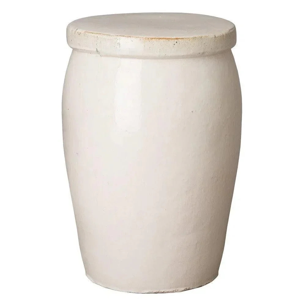 Emissary 21 in. Drum Too Ceramic Outdoor Garden Stool